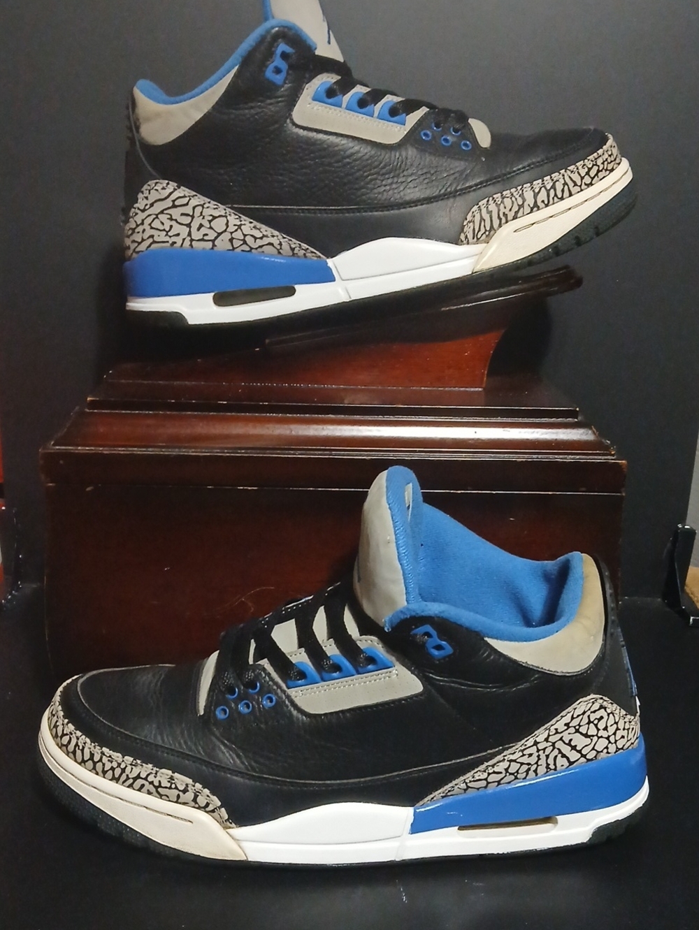 Air Jordan 3 Retro  "SPORT BLUE" (2014)  Mens Size-10 , 100%AUTHENTIC!